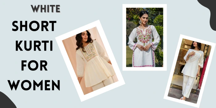White short kurti for women