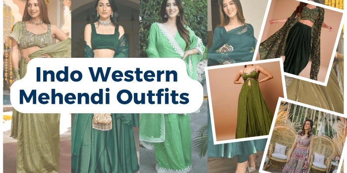 Indo Western Mehendi Outfits