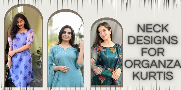 Neck Designs for Organza Kurtis