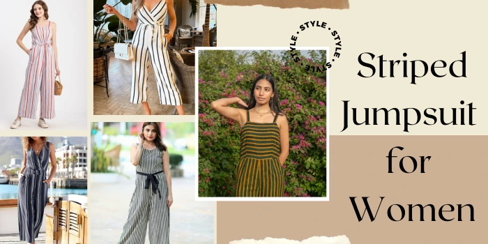 Striped Jumpsuit for Women