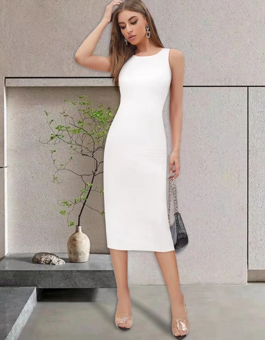 white bodycon dresses
