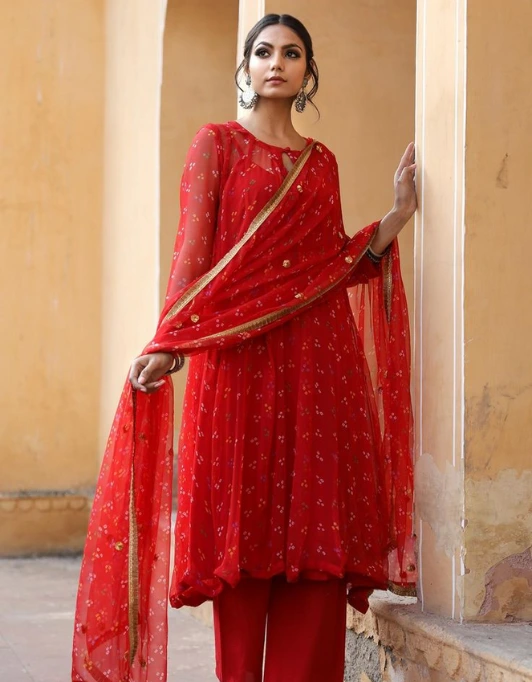 Bandhani Palazzo Suits