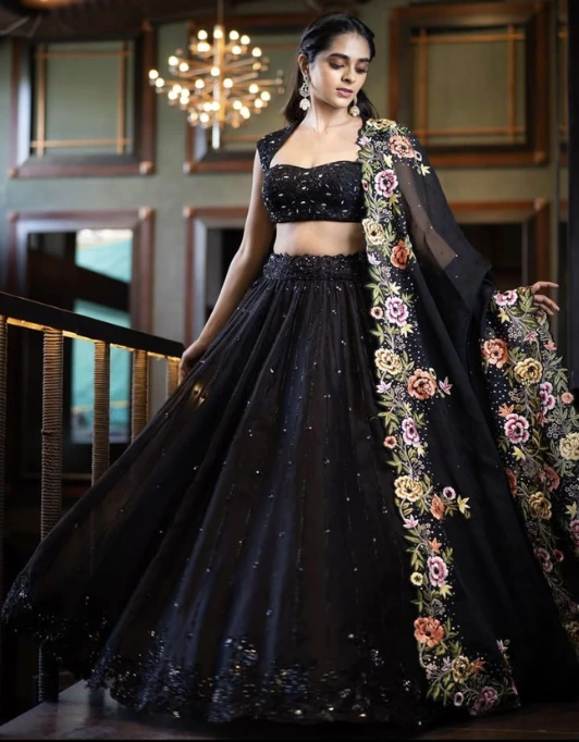 Black Lehenga for Women