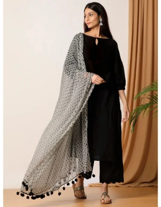 Black kurti for women