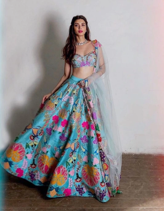Crop Top Lehenga For Women