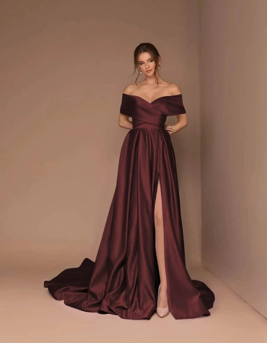 Satin Long Dress