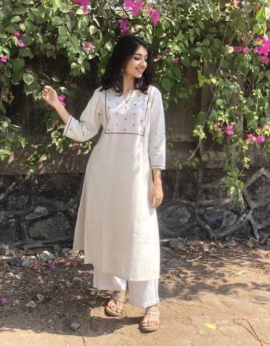 White kurti for women