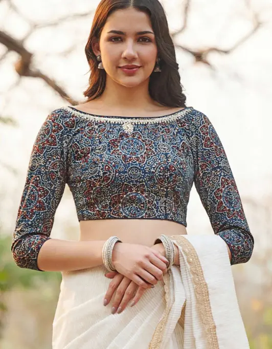 Ajrakh Print Blouse
