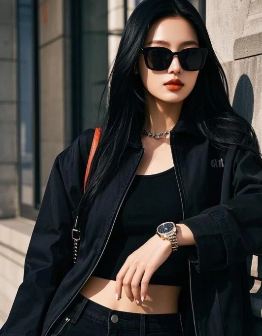 Black Korean Aesthetic Outfits