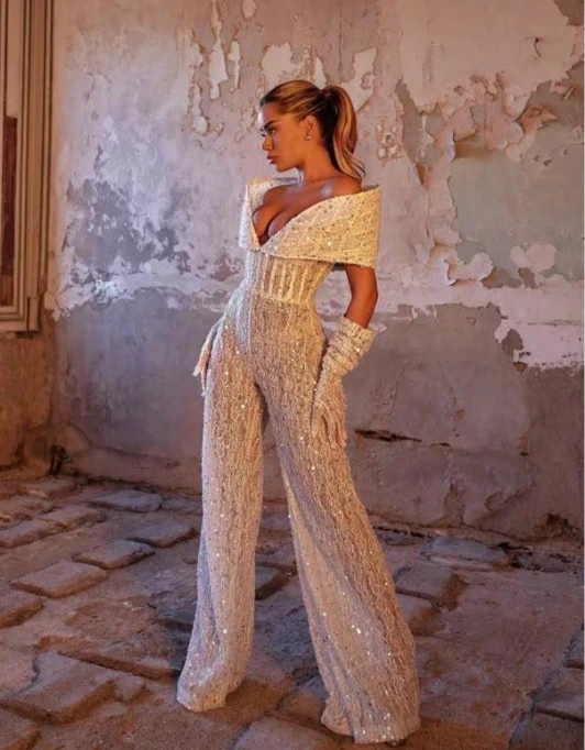 Cape style jumpsuit
