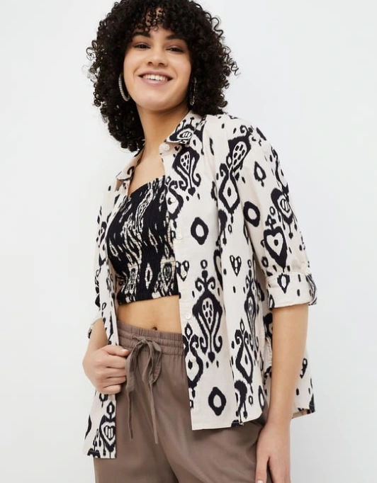 Ikat print shirt