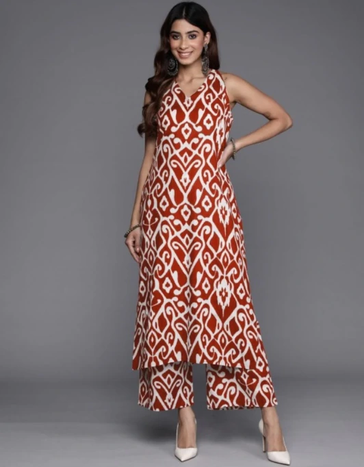 Ikat print suits