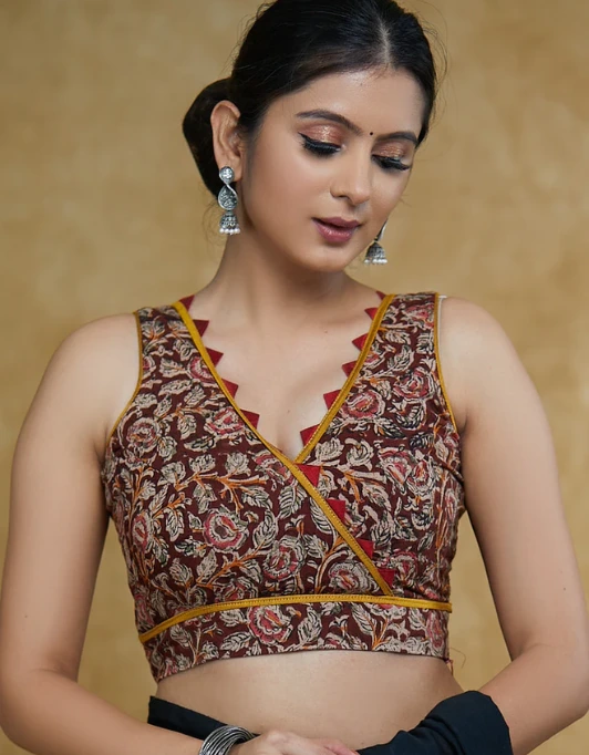 Kalamkari print blouse