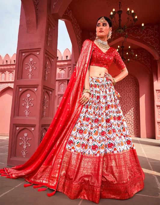 Patola print lehenga choli