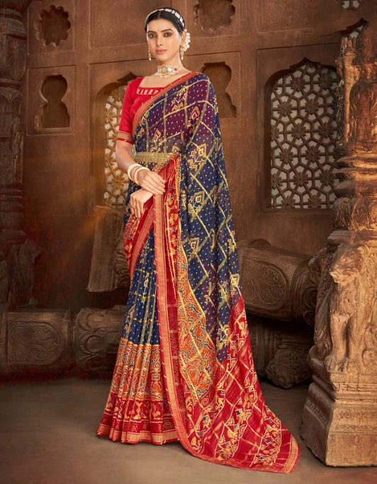 Patola print saree