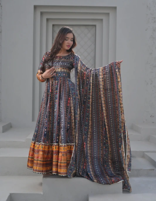 Patola print suit