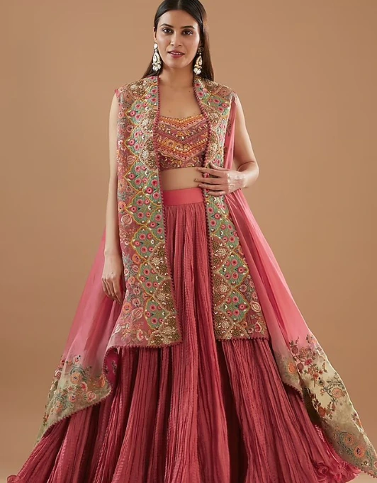 Sanganeri Crop tops and skirts