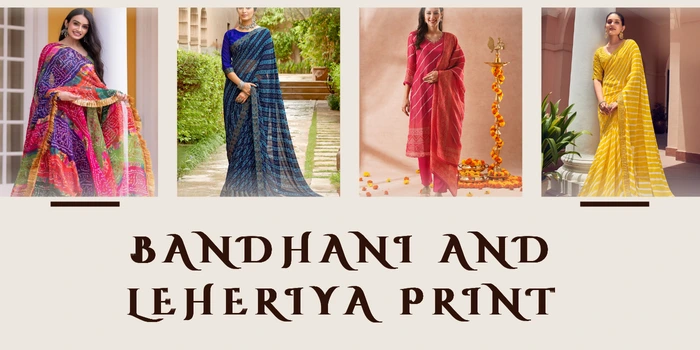 bandhani and leheriya print