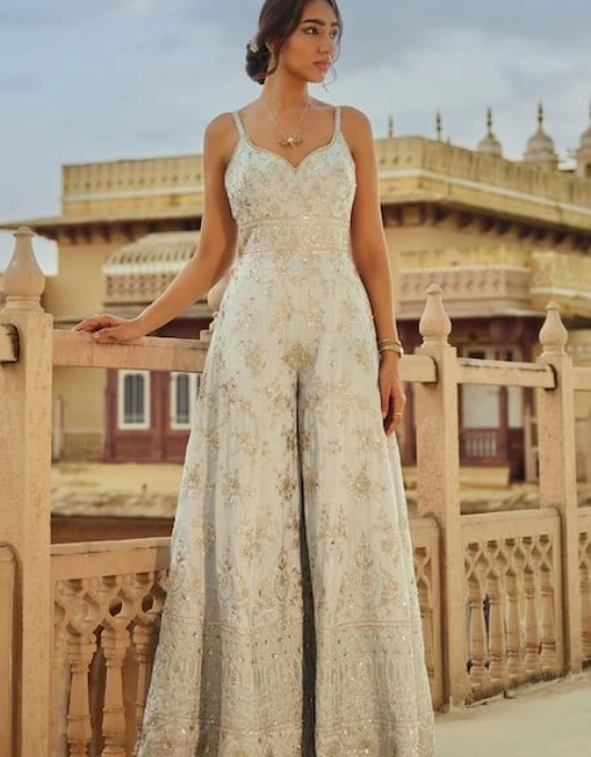 Jumpsuits With Indian Embroidery